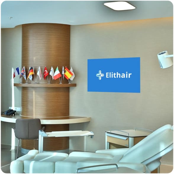 The hair transplant treatment room
