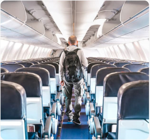 the aeroplane corridor