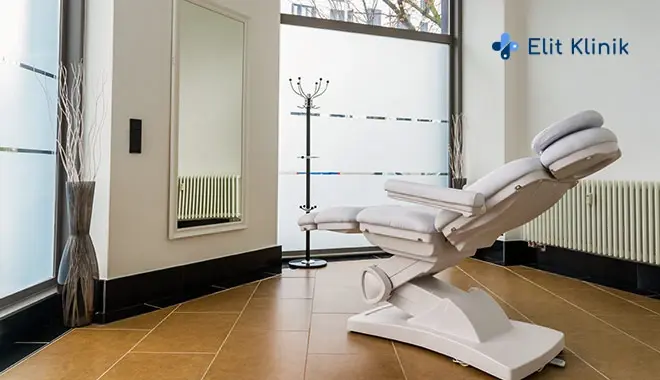 Treatment room of the Elithair location in Berlin