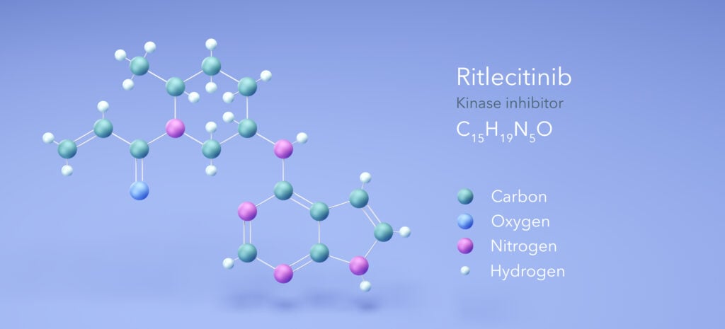 The chemical compound for ritlecitinib.